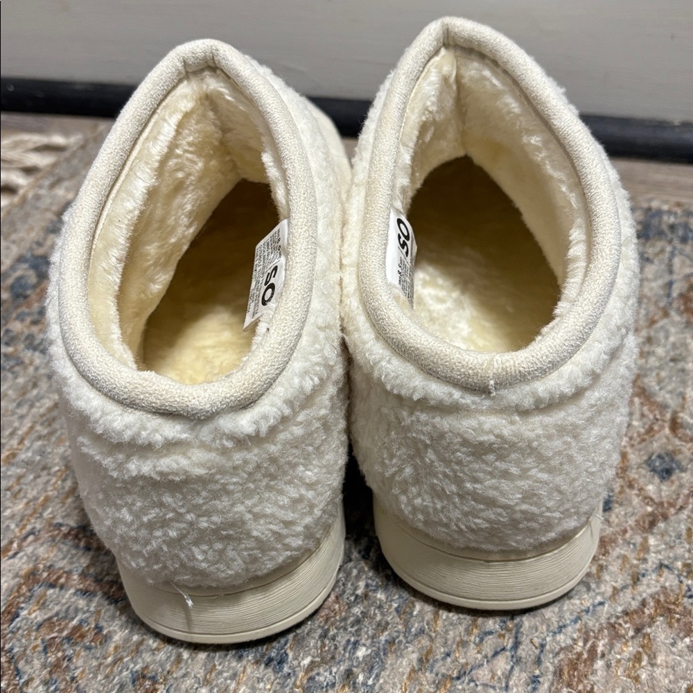 SO Cream Fleece ankle Boots size 8.5 - Picture 5 of 5